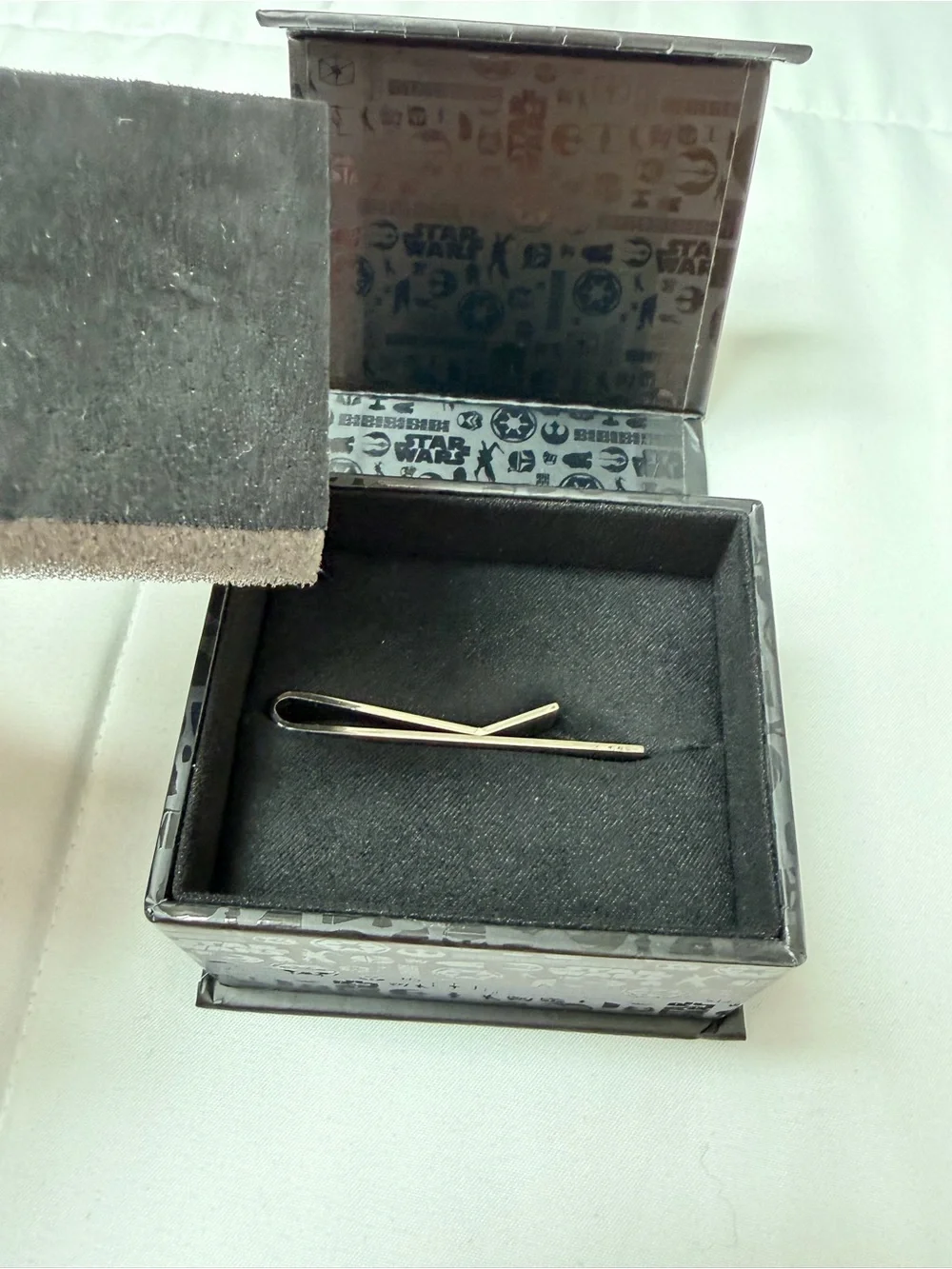Star Wars Silver Tie Clip - Polished Metal Finish, NWOT